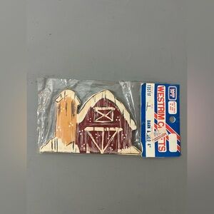 Vintage Westrim Crafts 4 Inch Barn and Silo Wall Hanging Ornament Miniatures NEW
